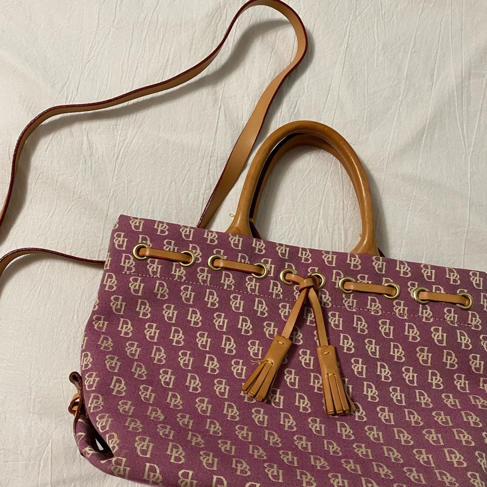 Pre-owned Dooney and Bourke tulip tassel tote